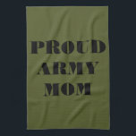 Serviette de cuisine Fière maman armée<br><div class="desc">Serviette de cuisine Fière maman armée</div>