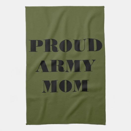 Serviette de cuisine Fière maman armée (Vertical)