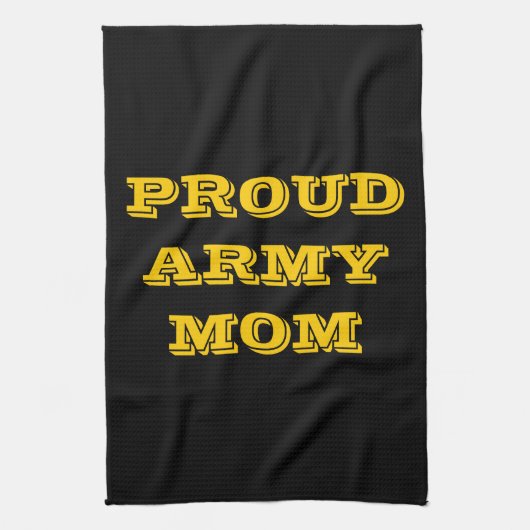 Serviette de cuisine Fière maman armée (Vertical)