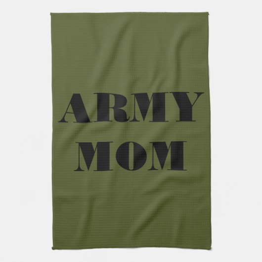 Serviette de cuisine Fière maman armée (Vertical)