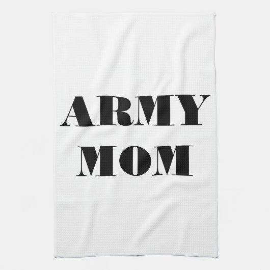 Serviette de cuisine Fière maman armée (Vertical)