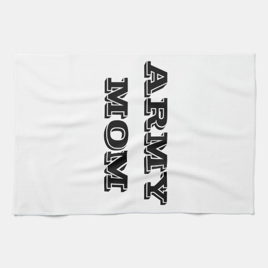 Serviette de cuisine Fière maman armée (Horizontal)