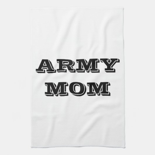 Serviette de cuisine Fière maman armée (Vertical)