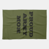 Serviette de cuisine Fière maman armée (Horizontal)