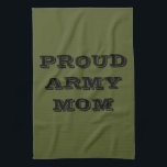 Serviette de cuisine Fière maman armée<br><div class="desc">Serviette de cuisine Fière maman armée</div>