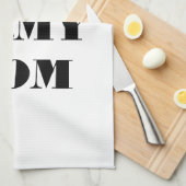 Serviette de cuisine Fière maman armée (Quart Plié)