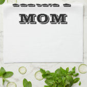 Serviette de cuisine Fière maman armée (Plié)