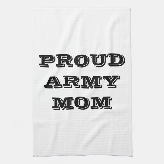 Serviette de cuisine Fière maman armée (Vertical)