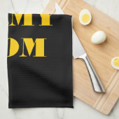 Serviette de cuisine Fière maman armée (Quart Plié)