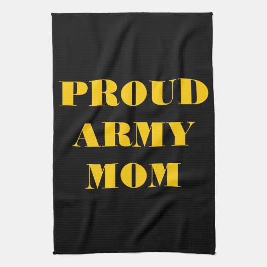 Serviette de cuisine Fière maman armée (Vertical)