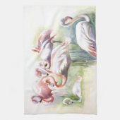 Serviette de cuisine Fiesta Flamant rose (Vertical)