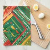 serviette de cuisine fiesta patchwork (Quart Plié)