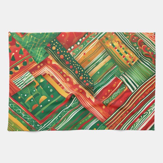 serviette de cuisine fiesta patchwork (Horizontal)