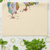 Serviette de cuisine Fiesta Poulets 16" x 24" (Plié)