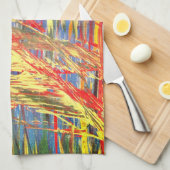 Serviette de cuisine "Fire Dance" (Quart Plié)