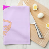 Serviette de cuisine Flamant rose rose (Quart Plié)