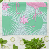 serviette de cuisine flamingo (Plié)