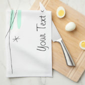 Serviette de cuisine Flamingo Ocean Trio 3 Texte (Quart Plié)