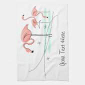 Serviette de cuisine Flamingo Ocean Trio 3 Texte (Vertical)
