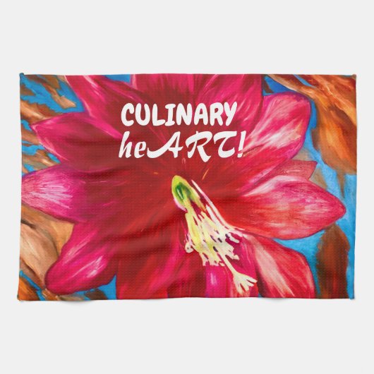 Serviette de cuisine Fleur Cactus (Horizontal)