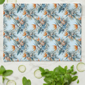 Serviette de cuisine Fleur Oiseau Tropical du Para (Plié)