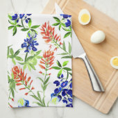 Serviette de cuisine fleur sauvage (Quart Plié)