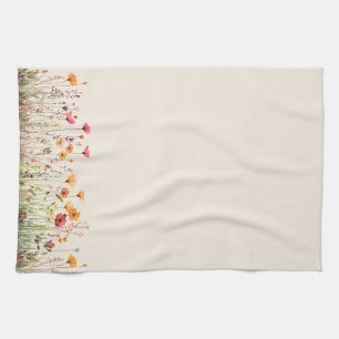 Serviette de cuisine fleur sauvage