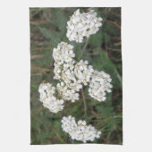 Serviette de cuisine Fleur sauvage blanche (Vertical)