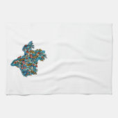 Serviette de cuisine Fleur sauvage du Texas (Horizontal)