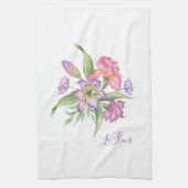 Serviette de cuisine fleurie (Vertical)