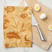 Serviette de cuisine fleurie (Quart Plié)