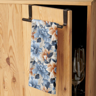 Serviette de cuisine fleurie