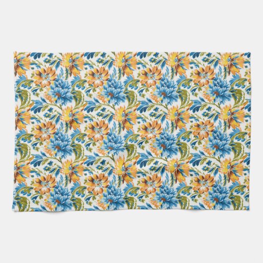 Serviette de cuisine fleurie (Horizontal)