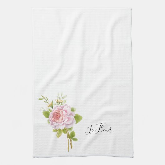 Serviette de cuisine fleurie (Vertical)