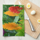 Serviette De Cuisine Fleurie (Quart Plié)