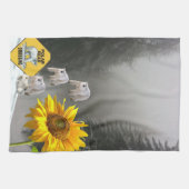 Serviette de cuisine fleurie de l'Ours polaire de (Horizontal)