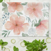 Serviette de cuisine Fleurs de Pêche (Plié)