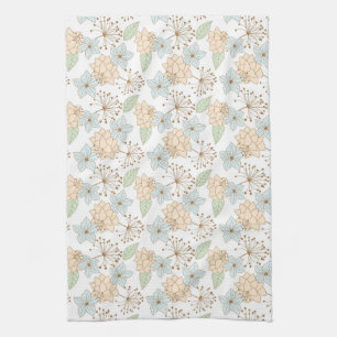 serviette de cuisine fleurs de printemps