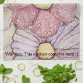 Serviette de cuisine "Fleurs/Encres d'alcool" (Plié)