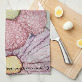 Serviette de cuisine "Fleurs/Encres d'alcool" (Quart Plié)