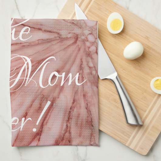 Serviette de cuisine "Fleurs/Pinkish" (Quart Plié)