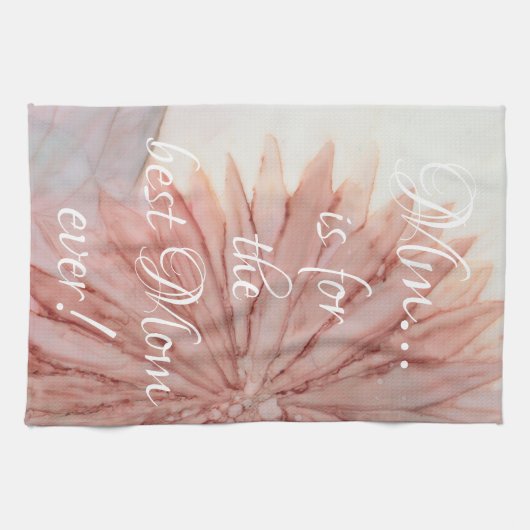 Serviette de cuisine "Fleurs/Pinkish" (Horizontal)