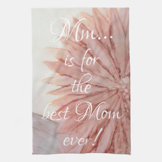 Serviette de cuisine "Fleurs/Pinkish" (Vertical)
