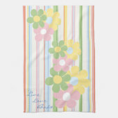 Serviette de cuisine "Fleurs & Stripes" (Vertical)