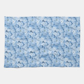 Serviette de cuisine florale Blue Hydrangeas (Horizontal)
