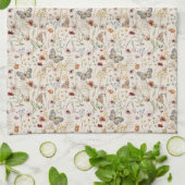 Serviette de cuisine florale Boho (Plié)