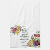 Serviette de cuisine florale Confiance dans le Sei (Vertical)