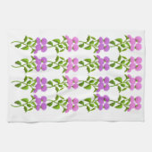 Serviette de cuisine florale de chardon écossais (Horizontal)