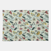 Serviette De Cuisine Florale Façonnée À La Main (Horizontal)