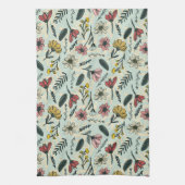 Serviette De Cuisine Florale Façonnée À La Main (Vertical)
